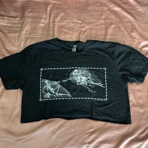 Skeleton Crop tee